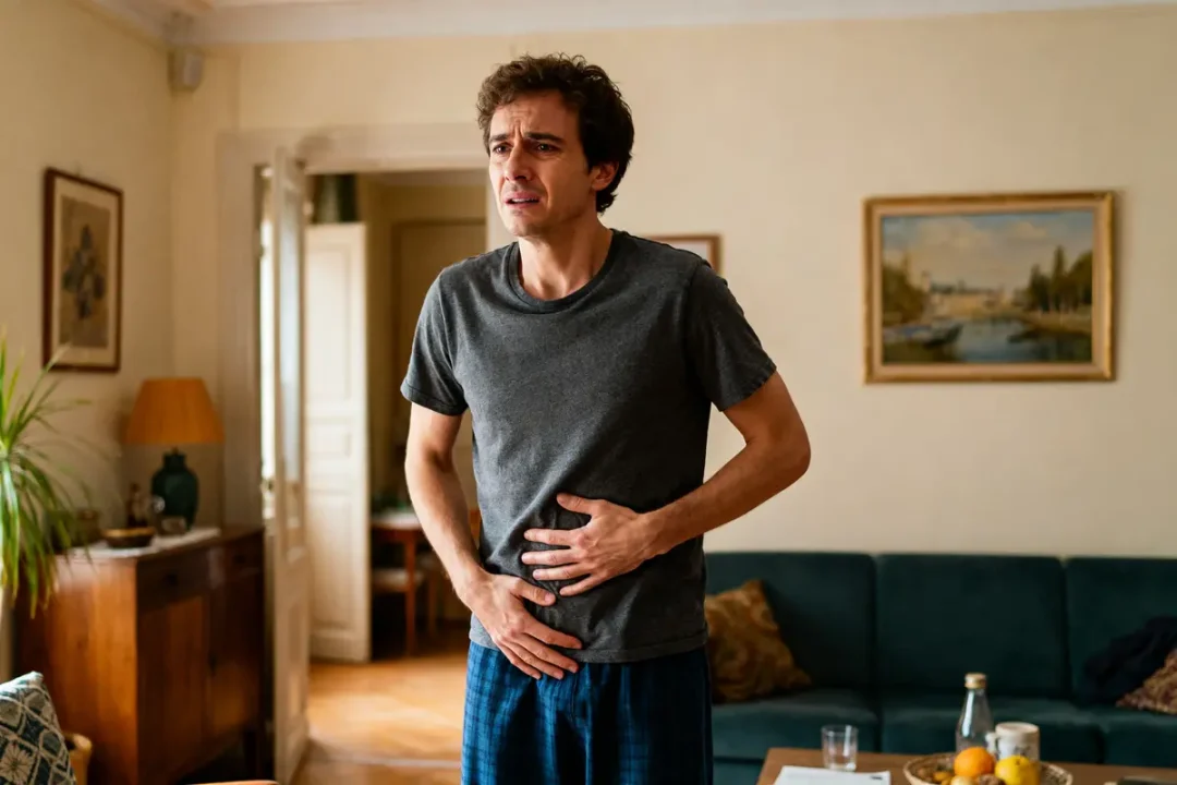 Homme souffrant de douleurs abdominales après une ablation de la vésicule combien de temps dure